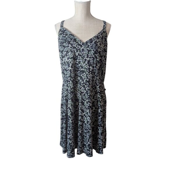 Nine Britton Stitch Fix Womens Blue Floral Strappy Knit A-Line Dress - Picture 2 of 6